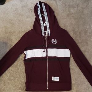 Burgundy hoodie